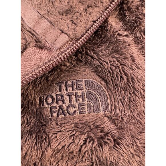 The North Face Women’s Campshire Pullover Size M Chocolate Brown 1/2 Zip Teddy - Picture 3 of 16